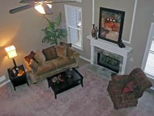 Staged living room